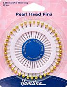 Pearl Head Pins, Gold